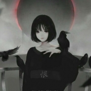 黑化漂亮少女动漫头像图片，黑暗系二次元动漫女生