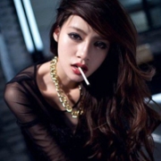 霸气女生头像叼烟，抽烟女头像高冷fzl