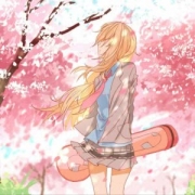梦幻樱花头像女生，春日限定樱花少女头像