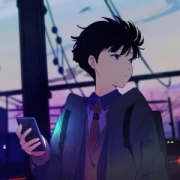 拿手机动漫男头单张，男生酷拽霸气动漫单人头像