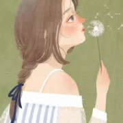 温暖知性女性卡通头像，