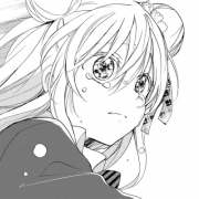 qq女头动漫黑白，动漫女生