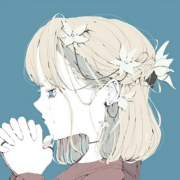 侧脸清新文艺头像女生插图，侧脸头像女生唯美漂亮