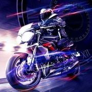 超燃帅气机车摩托头像图片，机车酷酷的微信头像