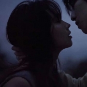 黑色深情伤感真人情头图片，真人黑色唯美情头