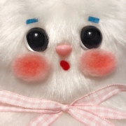 可爱搞怪腮红玩偶头像图片，ins超火玩偶头像