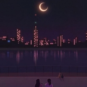 午夜都市头像图片，城市