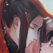 深情对视嫁衣古风动漫情