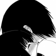 动漫情侣头像日系黑白，