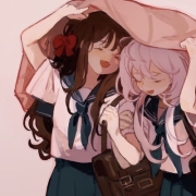 动漫闺蜜可爱萌头像，女