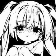 动漫黑白少女图片头像，