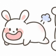 可爱打屁屁卡通情头图片