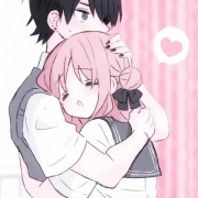 有点羞涩的情侣头像，软萌情头一左一右可爱