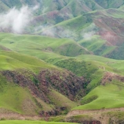 清新绿色草原牧场头像图片，适合做头像的草原风景图片