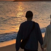 背影侧影情头不露脸，想和你一不小心甜到白头