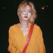 ins黄色系女头，女生部位头像干净ins风