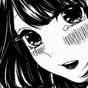 黑白动漫头像可爱女生，