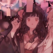 二次元闺蜜头像古风，二次元少女头像