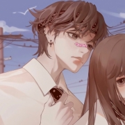 超甜情侣头像动漫一对，动漫情头可爱超甜一对