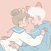 女生奔向男生动漫情头图片，双向的奔赴才有意义