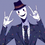 可爱西装卡通人物头像图