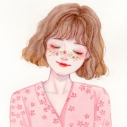 闭眼温柔动漫女生头像图