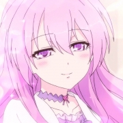 紫色眼睛动漫女生头像图片，呆萌可爱的二次元美少女头像