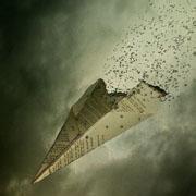 微信纸飞机头像简约，适合做头像的飞机图片