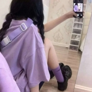 紫色系单人女头，女生紫色系头像