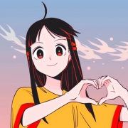 大眼比爱心女生动漫头像图片，超高颜值的大眼卡通女生头像