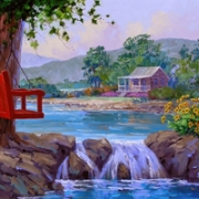 微信水彩风景头像，水彩画头像图片女生唯美