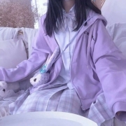 头像紫色系列女可爱，女生紫色系头像图片
