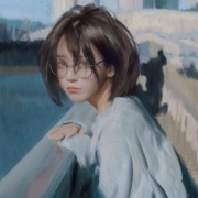 女生绘画艺术头像，手绘头像女ins风