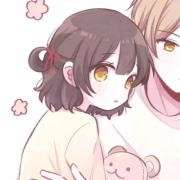 动漫情头一左一右可爱，