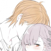 动漫情头一人一半拼起来完整一张，动漫情头可爱超甜